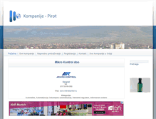Tablet Screenshot of pirot.kompanije.co.rs