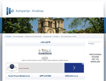 Tablet Screenshot of krusevac.kompanije.co.rs